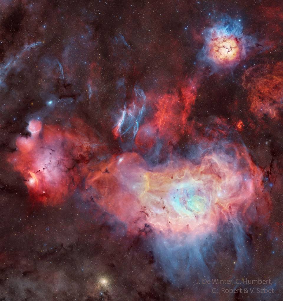 Objavte tajomstvá vzniku hviezd v Strelcovi - Astronomická fotografia dňa 2025-09-17 | Hmloviny, hviezdokopy, Strelec